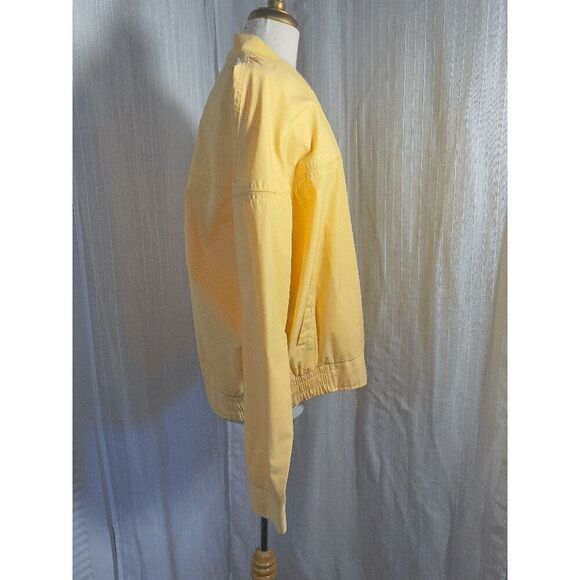 Vintage Men's Pale Yellow Windbreaker Jacket - Size XL - Picture 2 of 6